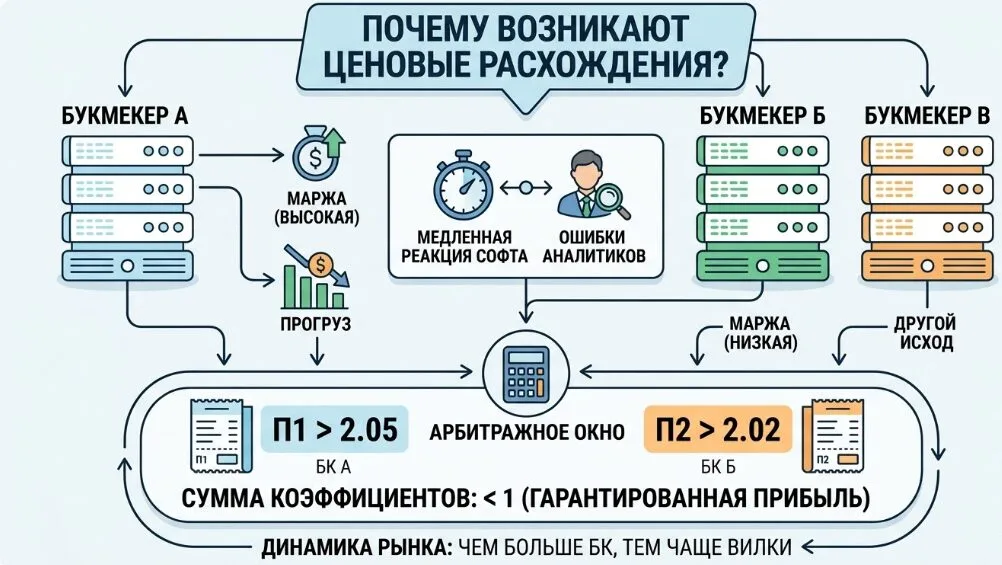 почему появляются вилки