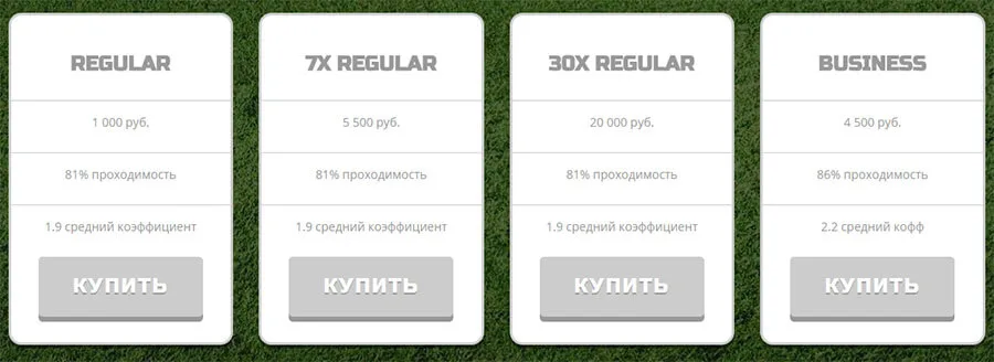 Цены сайта Nicebets