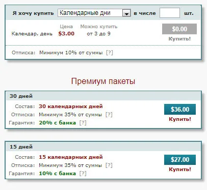 Цена подписки